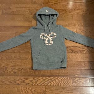 TNA kids sweatshirt hoodie. Grey and pink